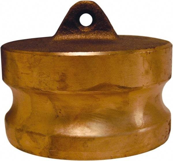 Dixon Valve & Coupling - 3" Brass Cam & Groove Suction & Discharge Hose Dust Plug For Use with Couplers - Part DP, 125 Max psi - Benchmark Tooling