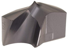 Kennametal - Series KSEM Plus, 15/16" Diam Grade KCPM45 140° Replaceable Drill Tip - Carbide, TiAlN Finish, 4 Seat Size - Benchmark Tooling