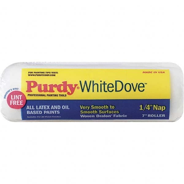 Purdy - 1/4" Nap, 7" Wide Paint Roller Cover - Smooth to Semi-Smooth Texture, Woven Dralon Fabric - Benchmark Tooling