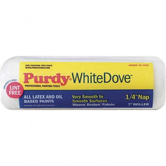 Purdy - 1/4" Nap, 7" Wide Paint Roller Cover - Smooth to Semi-Smooth Texture, Woven Dralon Fabric - Benchmark Tooling