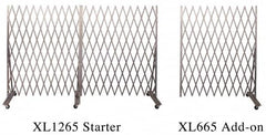 Illinois Engineered Products - 102" High Portable Traffic Control Gate - Galvanized Steel, Silver - Benchmark Tooling