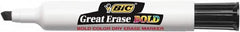 Bic - Bold, Chisel Tip, Black Dry Erase Markers - For Use with Dry Erase Boards - Benchmark Tooling