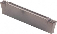 Kennametal - 0205G GMP Grade KCU25, 2.05mm Cutting Width Carbide Grooving Insert - 2mm Max Depth of Cut, Neutral, 0.2mm Corner Radius, AlTiN Finish - Benchmark Tooling