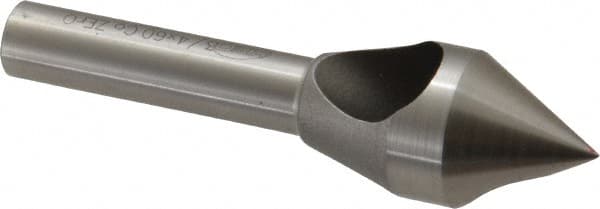 Keo - 3/4" Head Diam, 3/8" Shank Diam, 0 Flute 60° Cobalt Countersink - Benchmark Tooling