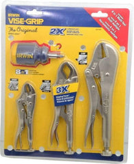 Irwin - 4 Piece Locking Plier Set - Comes in Display Card - Benchmark Tooling