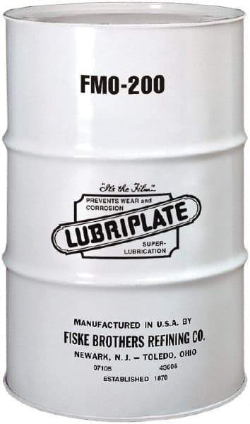 Lubriplate - 55 Gal Drum, Mineral Multipurpose Oil - SAE 10, ISO 46, 41 cSt at 40°C, 6 cSt at 100°C, Food Grade - Benchmark Tooling