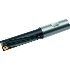 Walter - 38mm Max Drill Depth, 3xD, 12.7mm Diam, Indexable Insert Drill - 1 Insert, Straight Shank - Benchmark Tooling