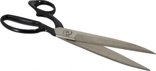 Wiss - 6" LOC, 12-1/2" OAL Bent Upholstery, Carpet, & Fabric Shears - Offset Handle, For Carpet, Composite Materials, Synthetic Fibers - Benchmark Tooling