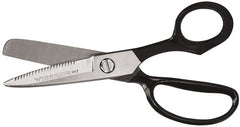 Wiss - 4-3/4" LOC, 8-1/2" OAL Nickel Plated Leather and Belt Shears - Benchmark Tooling