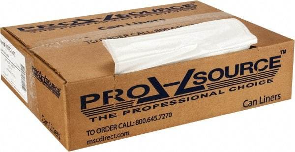 PRO-SOURCE - 1.25 mil Thick, Heavy-Duty Trash Bags - 33" Wide x 39" High, Clear - Benchmark Tooling