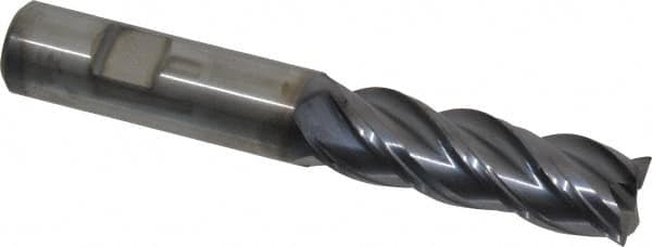 Kennametal - 3/4", 4 Flute, Solid Carbide, 0.03" Corner Radius End Mill - 5" OAL, 2-1/4" LOC - Benchmark Tooling