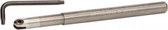 Kennametal - 3/8" Cut Diam, 3/8" Max Depth of Cut, 3/8" Shank Diam, 120.14mm OAL, Indexable Ball Nose End Mill - 33.26mm Head Length, Straight Shank, KDMB Toolholder, KDMB 0750.. Insert - Benchmark Tooling