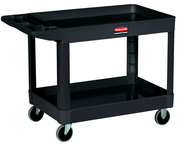 HD Utility Cart - 2 shelf 24 x 36 - 500 lb Capacity - Handle -- Storage compartments, holsters and hooks - Benchmark Tooling