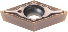 Sumitomo - DCGT21.50 EFC Grade AC530U Carbide Turning Insert - TiAlN/AlCrN Finish, 55° Diamond, 1/4" Inscr Circle, 3/32" Thick, 0.0039" Corner Radius - Benchmark Tooling