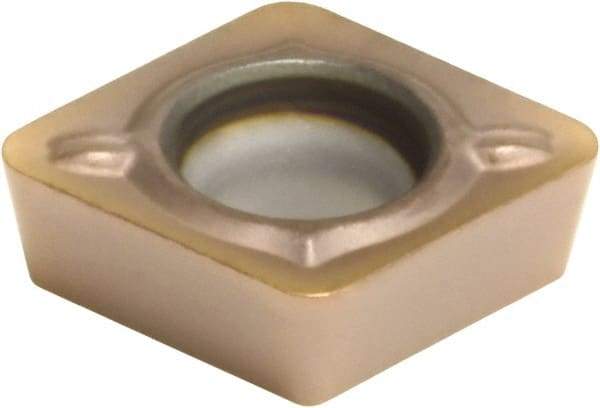 Sumitomo - CPMT21.51 ESU Grade AC520U Carbide Turning Insert - TiAlN/AlCrN Finish, 80° Diamond, 1/4" Inscr Circle, 3/32" Thick, 1/64" Corner Radius - Benchmark Tooling