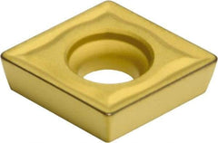 Sumitomo - CPMT2.51.51 EMU Grade AC820P Carbide Turning Insert - Al2O3 Finish, 80° Diamond, 5/16" Inscr Circle, 3/32" Thick, 1/64" Corner Radius - Benchmark Tooling