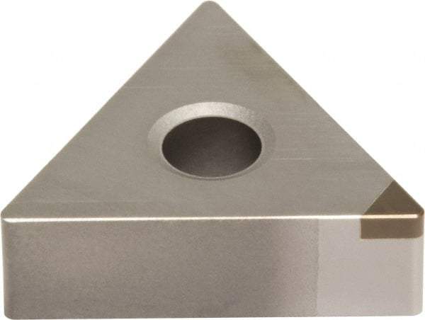 Sumitomo - NU-TNMA330.5 Grade BN2000 PCBN Turning Insert - Uncoated, 60° Triangle, 3/8" Inscr Circle, 3/16" Thick, 0.0078" Corner Radius - Benchmark Tooling