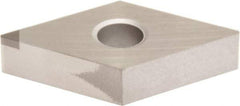 Sumitomo - NU-DNMA431 Grade BNX10 PCBN Turning Insert - Uncoated, 55° Diamond, 1/2" Inscr Circle, 3/16" Thick, 1/64" Corner Radius - Benchmark Tooling