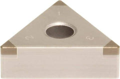 Sumitomo - 3NU-TNGA333 Grade BN250 PCBN Turning Insert - Uncoated, 60° Triangle, 3/8" Inscr Circle, 3/16" Thick, 3/64" Corner Radius - Benchmark Tooling