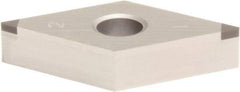 Sumitomo - 2NU-DNGA431 Grade BN2000 PCBN Turning Insert - Uncoated, 55° Diamond, 1/2" Inscr Circle, 3/16" Thick, 1/64" Corner Radius - Benchmark Tooling