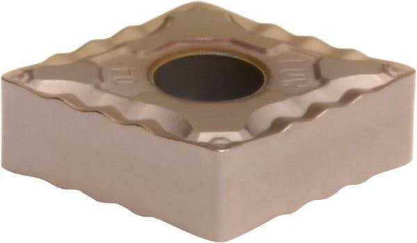 Sumitomo - CNMG431 ELUW Grade T3000Z Cermet Turning Insert - TiN/AlN Finish, 80° Diamond, 1/2" Inscr Circle, 3/16" Thick, 1/64" Corner Radius - Benchmark Tooling