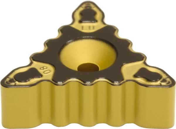 Sumitomo - TRM551704 LU Grade AC810P Carbide Turning Insert - Al2O3 Finish, 55° Triangle, 0.394" Inscr Circle, 0.197 Thick, 1/64" Corner Radius - Benchmark Tooling