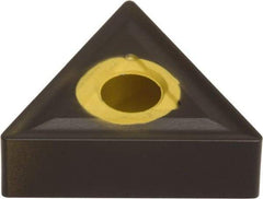 Sumitomo - TNMG332 EGZ Grade AC415K Carbide Turning Insert - Proprietary Finish, 60° Triangle, 3/8" Inscr Circle, 3/16" Thick, 1/32" Corner Radius - Benchmark Tooling