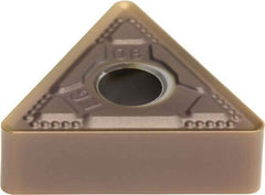 Sumitomo - TNMG332 EEG Grade AC510U Carbide Turning Insert - TiAlN/AlCrN Finish, 60° Triangle, 1/2" Inscr Circle, 3/16" Thick, 1/32" Corner Radius - Benchmark Tooling