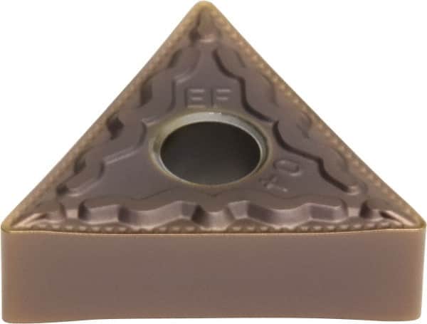 Sumitomo - TNMG332 EEF Grade AC520U Carbide Turning Insert - TiAlN/AlCrN Finish, 60° Triangle, 1/2" Inscr Circle, 3/16" Thick, 1/32" Corner Radius - Benchmark Tooling