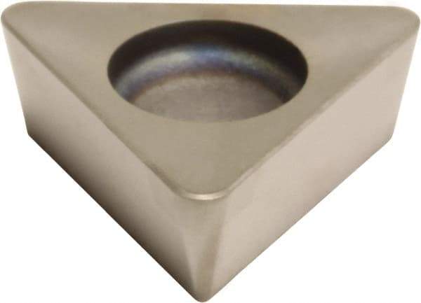 Sumitomo - 3NC-TPGA332 Grade BNC500 PCBN Turning Insert - 60° Triangle, 3/8" Inscr Circle, 3/16" Thick, 1/32" Corner Radius - Benchmark Tooling