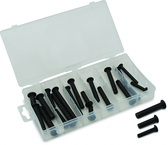 20 Pc. Clevis Pin Assortment - 1/4" x 1 1/4" - 3/8" x 2" - Benchmark Tooling