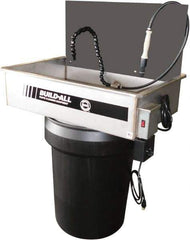 Build-All - Drum Mount Water-Based Parts Washer - 25 Gal Max Operating Capacity, 304 Stainless Steel Tank, 115 Input Volts - Benchmark Tooling