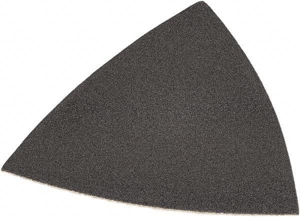 DeWALT - 220 Grit, Aluminum Oxide TriangleSanding Sheet - 3-1/2" Long x 3-3/4" Wide, Very Fine Grade, Weighted Cloth Backing - Benchmark Tooling