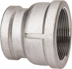 Value Collection - 1-1/4 x 1" Grade 316 Stainless Steel Pipe Reducer Coupling - FNPT x FNPT End Connections, 150 psi - Benchmark Tooling