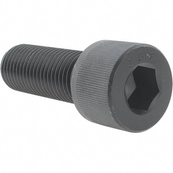 Value Collection - 1-1/4 - 7 UNC Hex Socket Drive, Socket Cap Screw - Alloy Steel, Black Oxide Finish, Fully Threaded, 3-1/2" Length Under Head - Benchmark Tooling