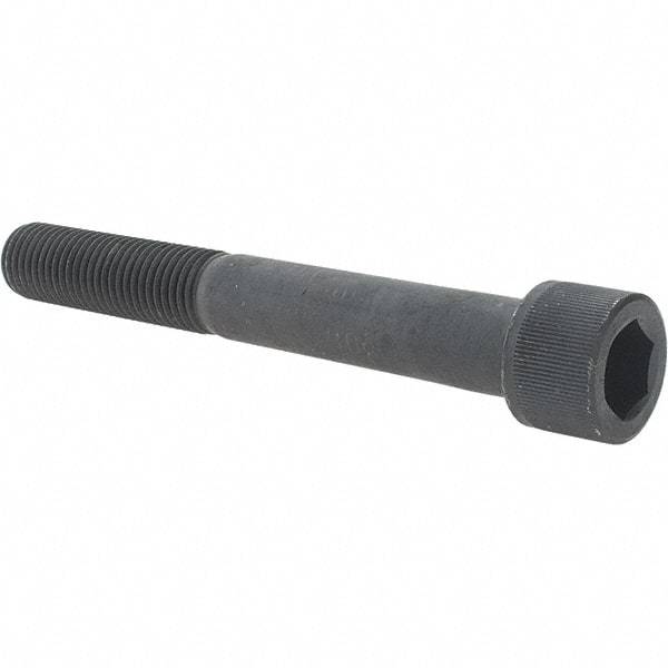 Value Collection - 7/8-9 UNC Hex Socket Drive, Socket Cap Screw - Alloy Steel, Black Oxide Finish, Partially Threaded, 7" Length Under Head - Benchmark Tooling