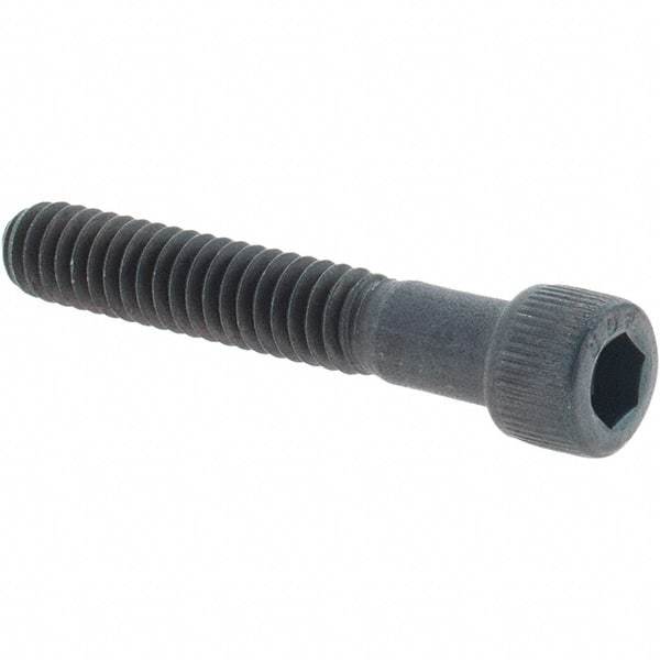 Value Collection - 1/4-20 UNC Hex Socket Drive, Socket Cap Screw - Alloy Steel, Black Oxide Finish, Partially Threaded, 1-1/2" Length Under Head - Benchmark Tooling