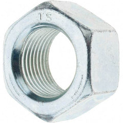 Value Collection - 3/4-16 UNF Steel Right Hand Hex Nut - 1-1/8" Across Flats, 0.6406" High, Zinc-Plated Finish - Benchmark Tooling