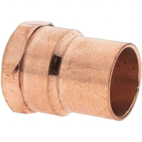 Value Collection - 5/8 x 1/2" Wrot Copper Pipe Adapter - C x F - Benchmark Tooling