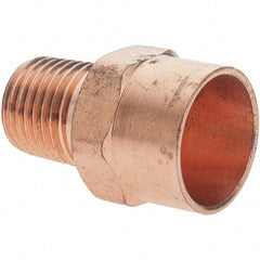 Value Collection - 1/2 x 1/4" Wrot Copper Pipe Adapter - C X M - Benchmark Tooling