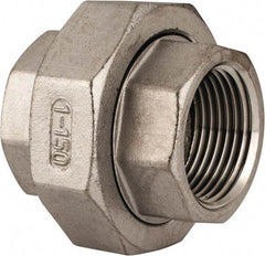 Value Collection - 1" Grade 316 Stainless Steel Pipe Union - FNPT x FNPT End Connections, 150 psi - Benchmark Tooling