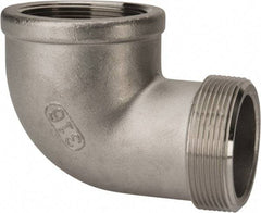 Value Collection - 2" Grade 316 Stainless Steel Pipe 90° Street Elbow - FNPT x MNPT End Connections, 150 psi - Benchmark Tooling