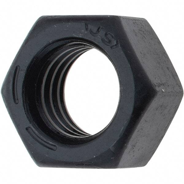 Value Collection - 1/2-13 UNC Steel Right Hand Hex Nut - 3/4" Across Flats, 7/16" High, Uncoated - Benchmark Tooling