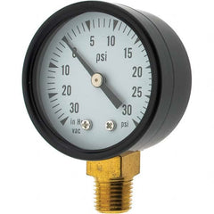 Value Collection - Vacuum Gauges Type: Analog Vacuum Gauge Thread Size: 1/4 - Benchmark Tooling