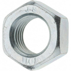 Value Collection - M24x3.00 Steel Right Hand Hex Nut - 36mm Across Flats, 19mm High, Zinc-Plated Finish - Benchmark Tooling