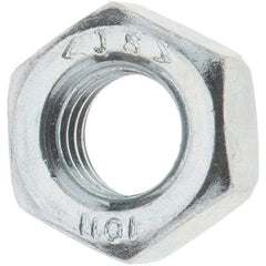 Value Collection - M8x1.25 Metric Coarse Steel Right Hand Hex Nut - 13mm Across Flats, 6.5mm High, Zinc-Plated Finish - Benchmark Tooling