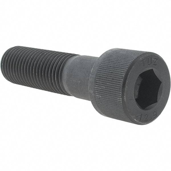 Value Collection - M30x3.50 Metric Coarse Hex Socket Drive, Socket Cap Screw - Grade 12.9 Alloy Steel, Black Oxide Finish, Partially Threaded, 110mm Length Under Head - Benchmark Tooling