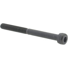 Value Collection - M4x0.70 Metric Coarse Hex Socket Drive, Socket Cap Screw - Grade 12.9 Alloy Steel, Black Oxide Finish, Partially Threaded, 45mm Length Under Head - Benchmark Tooling