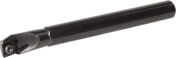 Kyocera - 0.632" Min Bore Diam, 4-3/4" OAL, 1/2" Shank Diam, A...SCLP (C)-E Indexable Boring Bar - 1.14" Max Bore Depth, CPGB 32.., CPMB 32.., CPMH 32.., CPMT 32.. Insert, Screw Holding Method - Benchmark Tooling