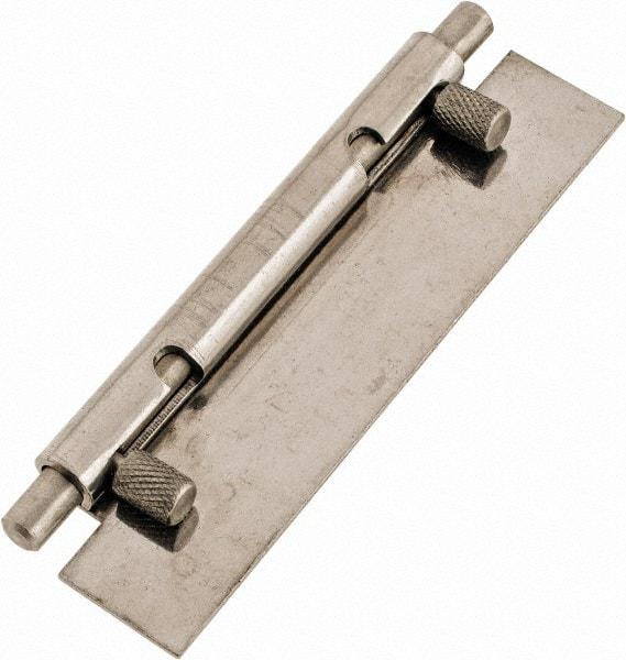 Value Collection - 4" Long x 1" Wide x 0.05" Thick, Keeper Hinge - Stainless Steel - Benchmark Tooling